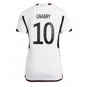 Damen Fußballbekleidung Deutschland Serge Gnabry #10 Heimtrikot WM 2022 Kurzarm